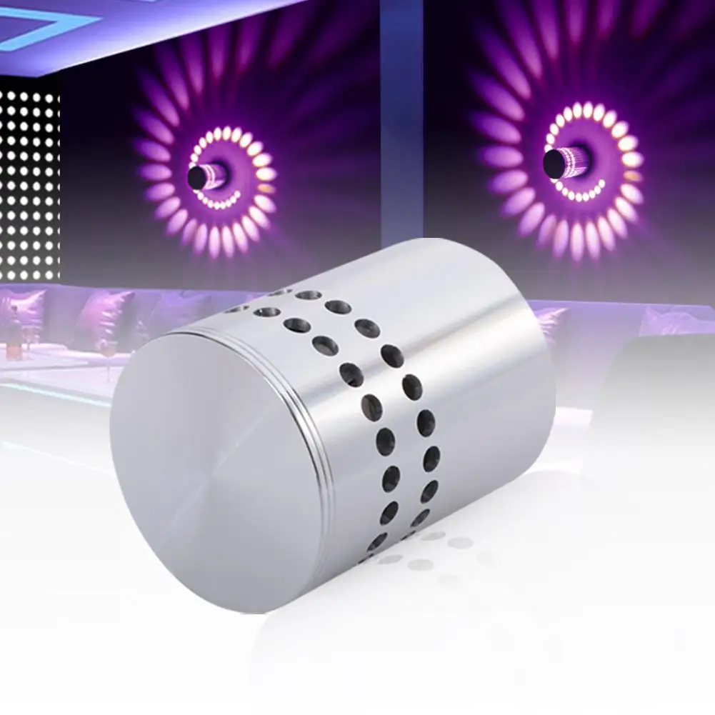 3W спиральное светодиодное настенное бра потолочное освещение дорожка спальня