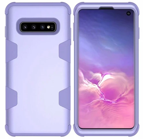 purple 360 Полный бронированный чехол для телефона samsung Galaxy S10 S10 Plus Note 9 S9 PC Силиконовый ТПУ противоударный чехол Note 8 S8 - Цвет: purple