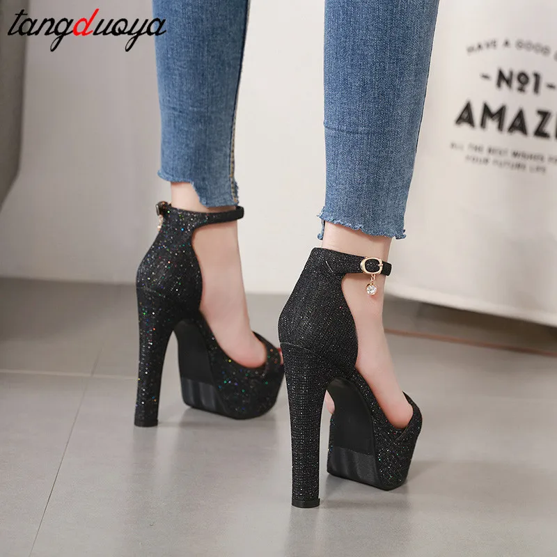 Сандалии женские с открытым носком туфли-лодочки на платформе высокий каблук