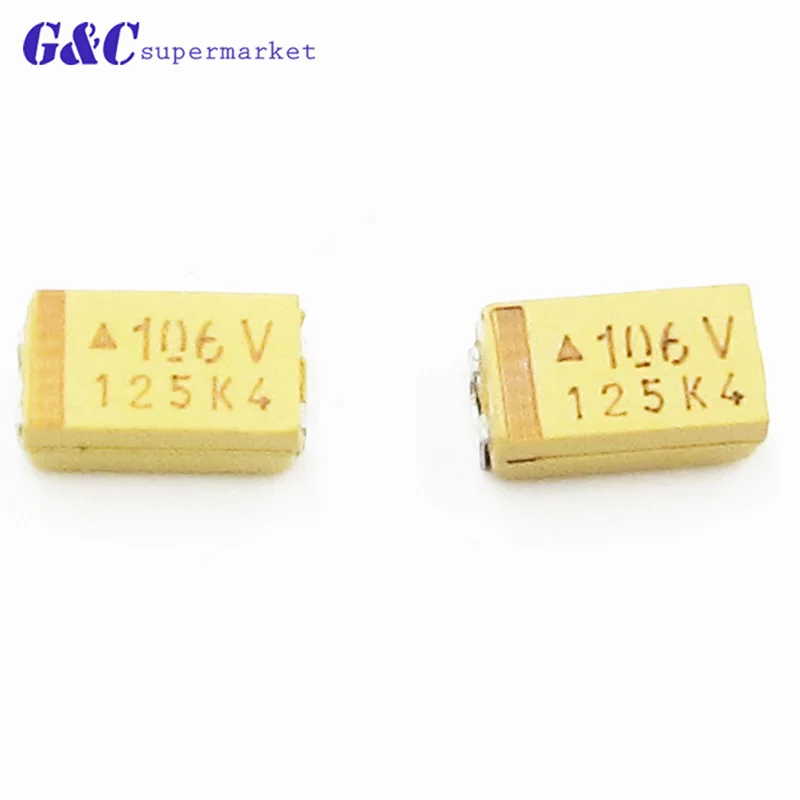 10 шт. 10 мкФ 35В C6032 Тип C танталовый конденсатор SMD с 6032 чип