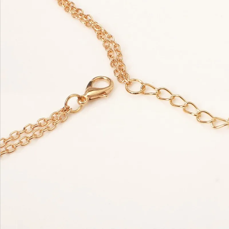 2017 Горячая Мода цепи ожерелье девушка новый многослойный металлический