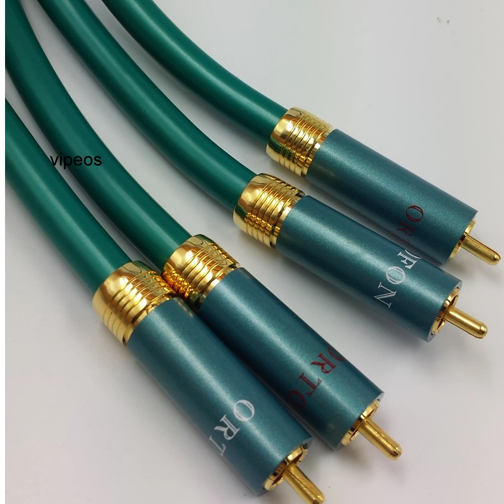 Hifi ортофон RCA кабель Hi-end усилитель CD Interconnect 2RCA к мужской аудиокабель | Электроника
