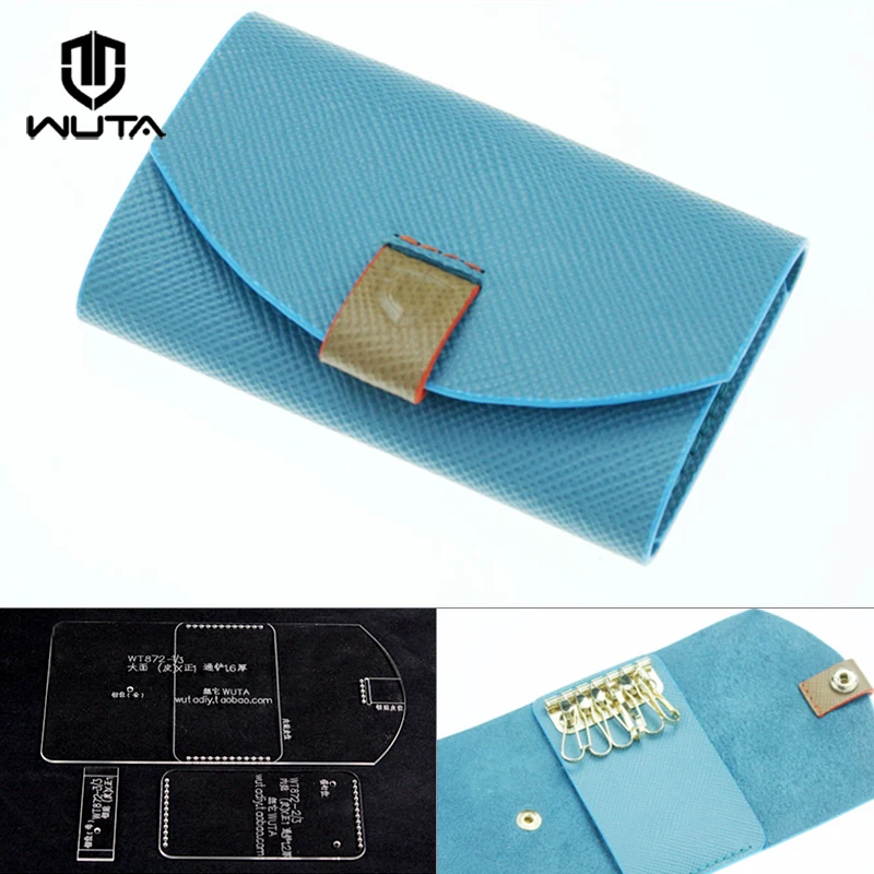 WUTA 872 Новый DIY кожаный держатель для ключей прозрачный акриловый шаблон брелок