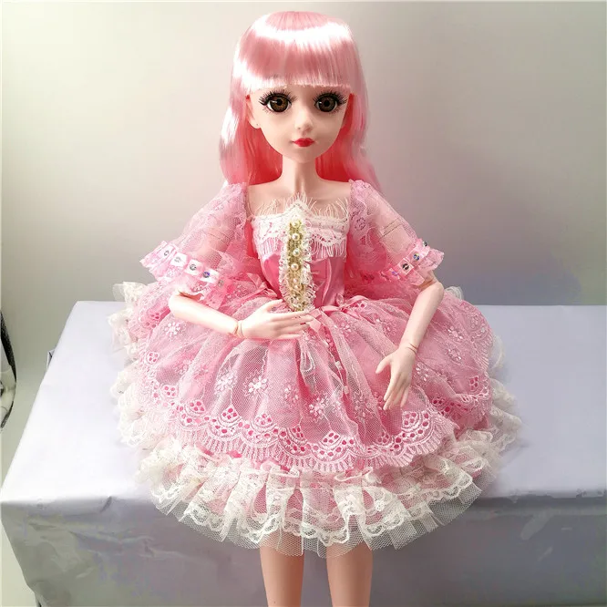 Toy doll 7 BJD кукла 1/3 коричневые глаза с BJD одежда обувь 60 см Кукла девочка подарок игрушки ручной работы силиконовая кукла реборн модная игрушка для детей - Цвет: Toy doll 7