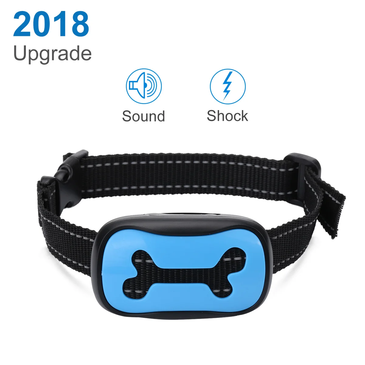 Регулируемый Pet ошейники для дрессировки собак водостойкие перезаряжаемые анти