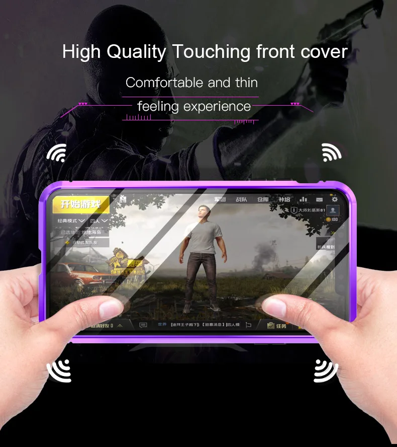 Магнитный чехол LUPHIE 360 градусов для Huawei Mate 20 передний стеклянный Pro магнитные