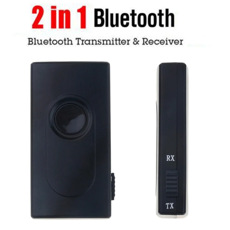kebidu 2 in 1 Wireless Bluetooth V4.2 Transmitter Receiver A2DP 3.5mm Adapter Stereo Audio Dongle For TV Car /Home Speakers MP3 |