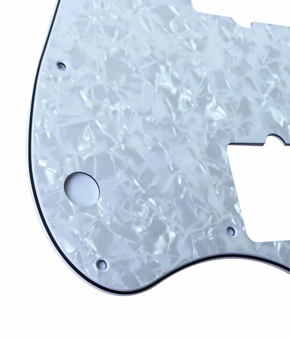 Pleroo Custom гитара pickgaurd Scratch Plate-для японской Jazzmaster Гитара Pickguard 4 слоя белый жемчуг |