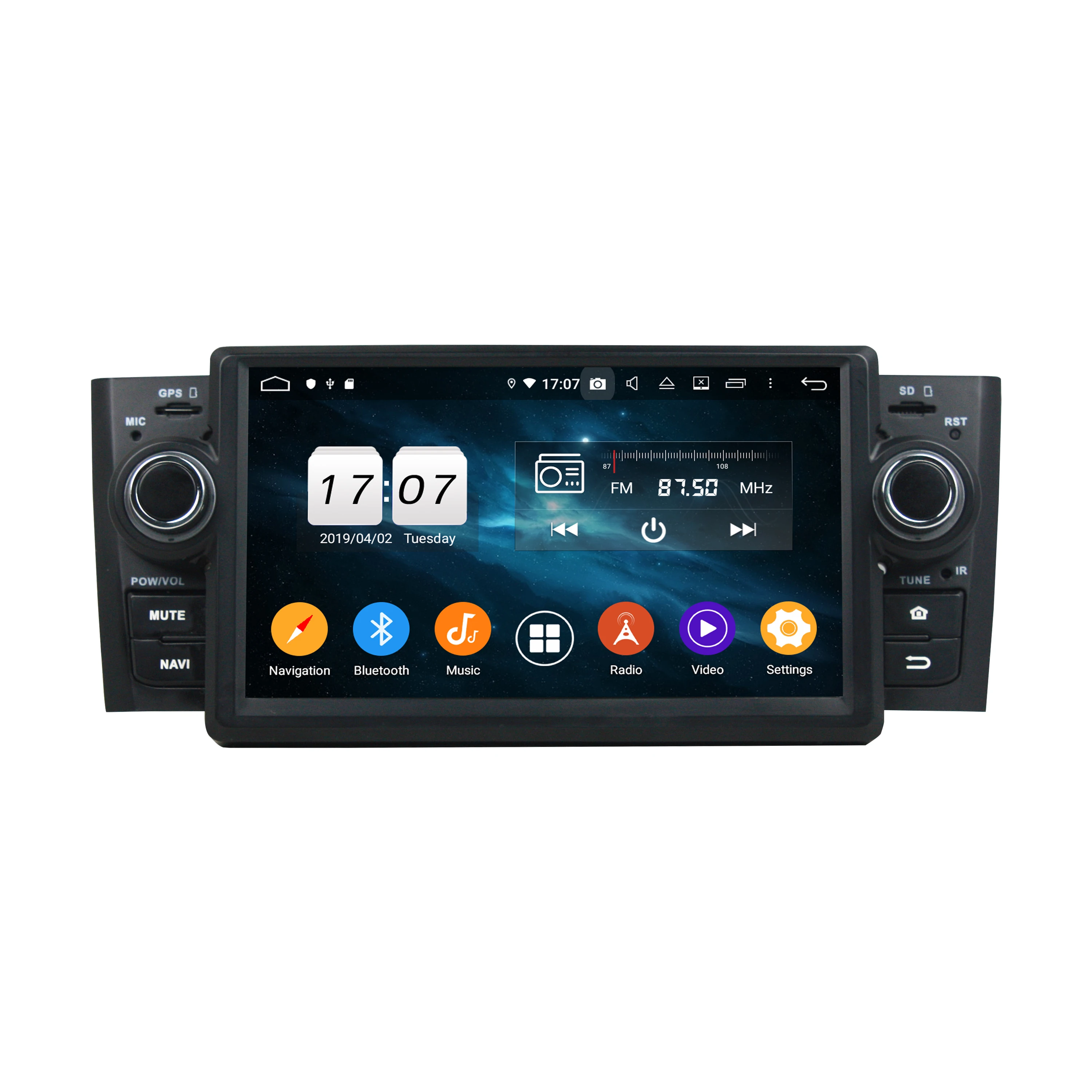 Автомагнитола PX6 4 Гб + 64 ГБ 1 din 7 дюймов Android 10 DVD плеер для Fiat Line 2007 2013 стерео радио GPS