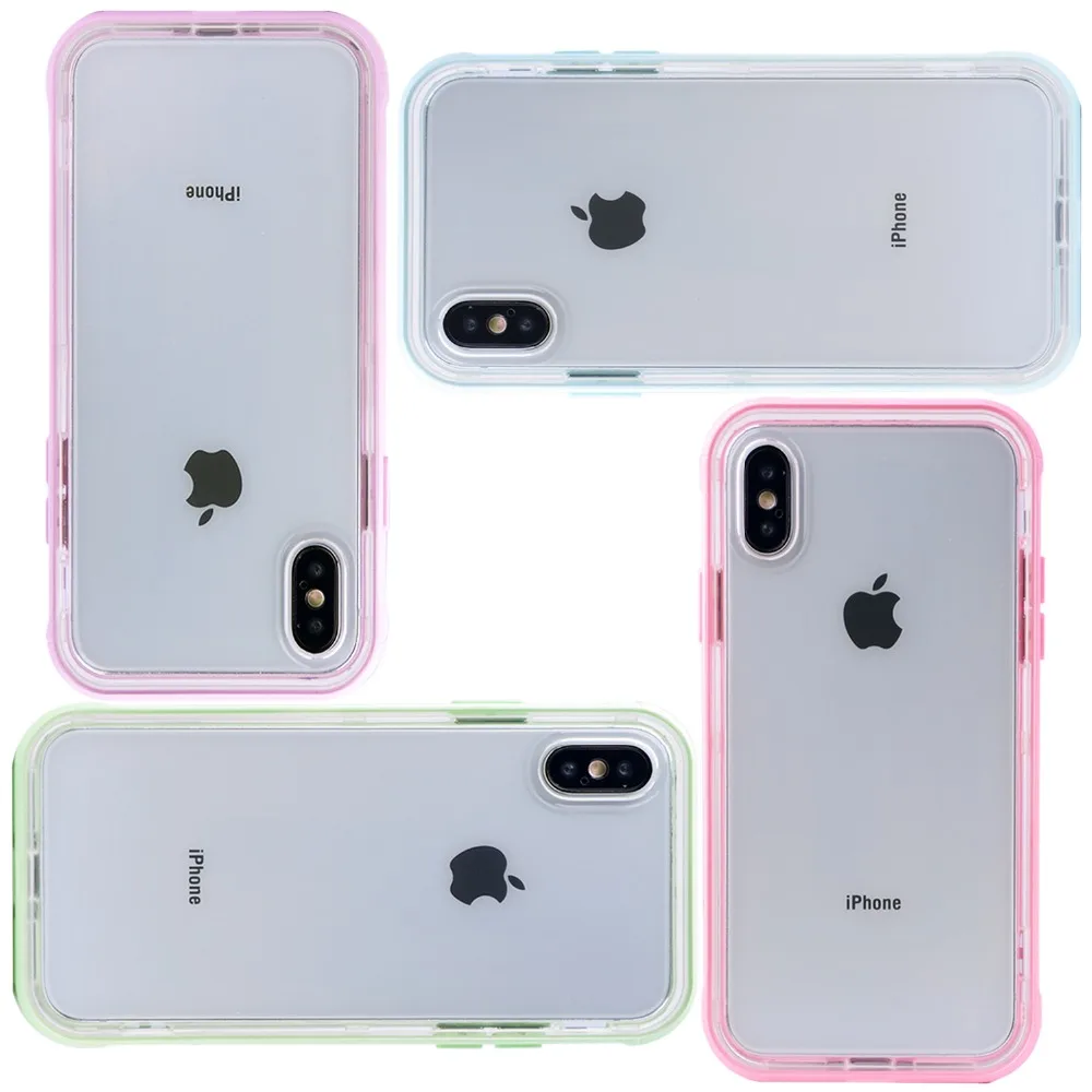 Candy Colors прозрачный XR чехол для телефона зеленый синий мягкий iphone max xs 6s 6 plus 7 8 X iPhone