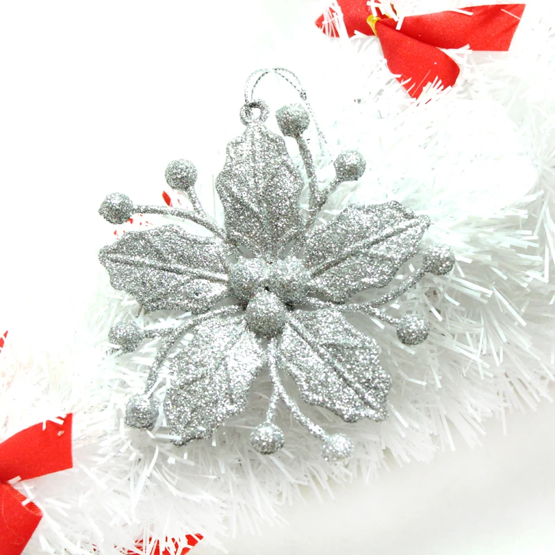 1 шт. золотой порошок цветной цветок Рождественская елка украшения 10х10мм