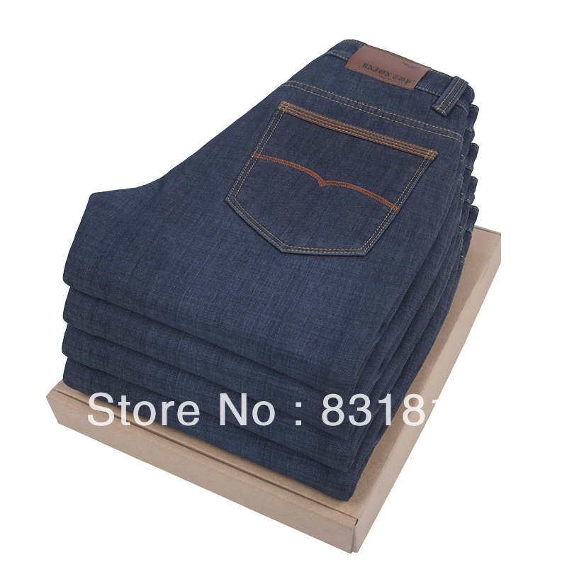 FREE SHIPPING 2013 New thickening male straight thermal autumn and winter men's clothing trousers plus velvet jeans 935# 28-40Y | Мужская