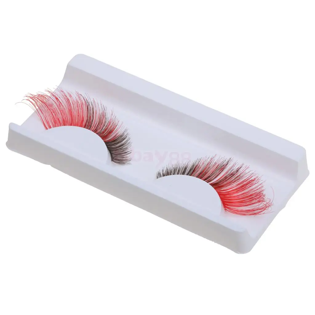 1 пара длинных преувеличенных накладных ресниц костюм для вечеринки Хэллоуин