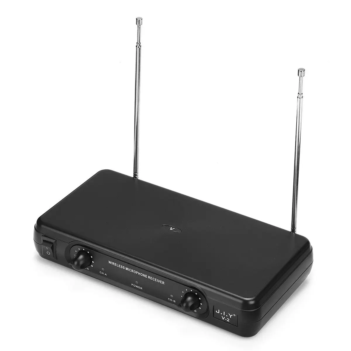 JIY V 2 Система домашнего кинотеатра VHF беспроводные микрофоны аудио приемник KTV