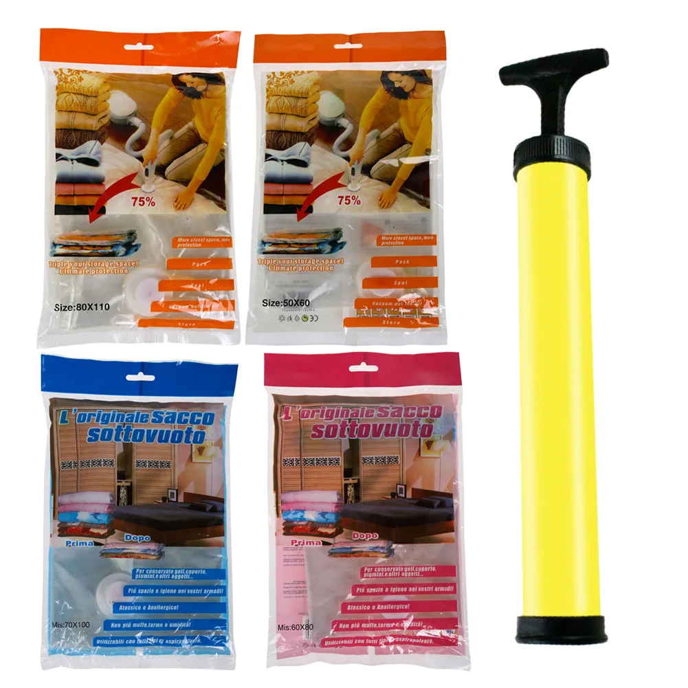 Пластиковые вакуумные мешки вакуумный пакет для хранения органайзер шкафа