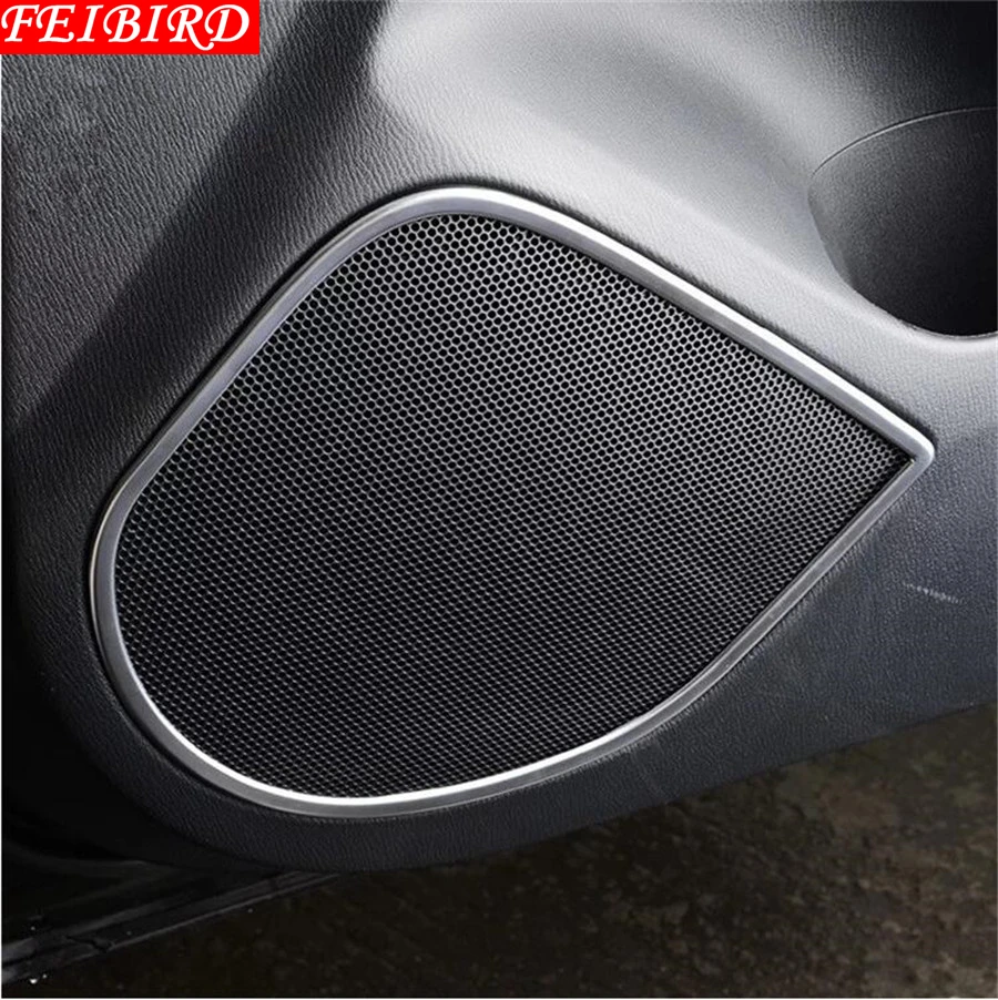 ABS Chrome Car Door Stereo Speaker Audio Frame Cover Interior Trim 4 PCS / Set For Mazda 6 Atenza Sedan 2013 2014 2015 | Автомобили и
