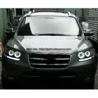 Для Hyundai Santa Fe santafe 2007 - 2012 ультра яркий дневной светильник DRL CCFL ангельские глазки Demon Eyes комплект теплый белый гало кольцо