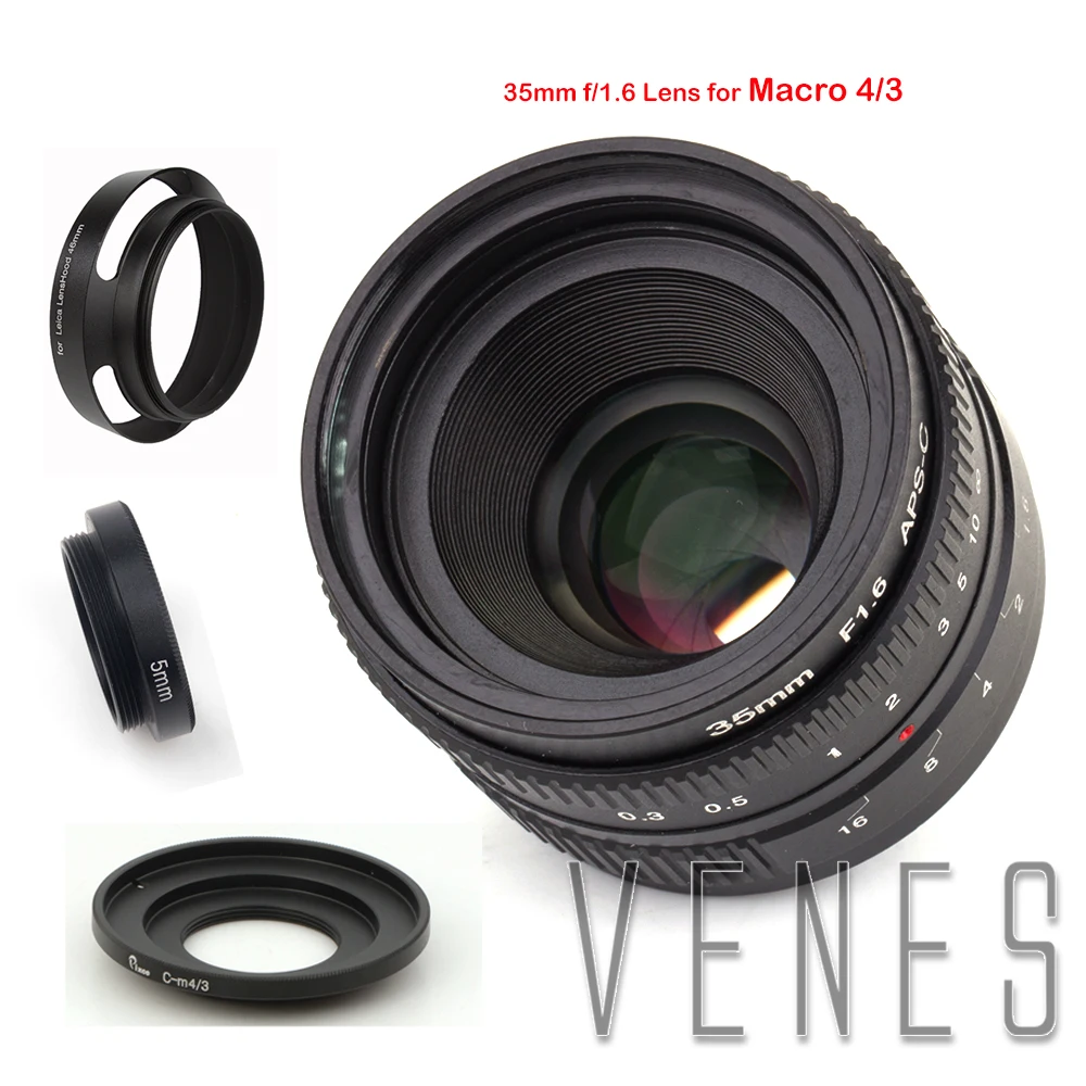 Объектив для Nikon 1 Micro 6 Pentax Q Nex Fuji EOS M камеры бленды макрокольца крепления 16 мм C|aps-c