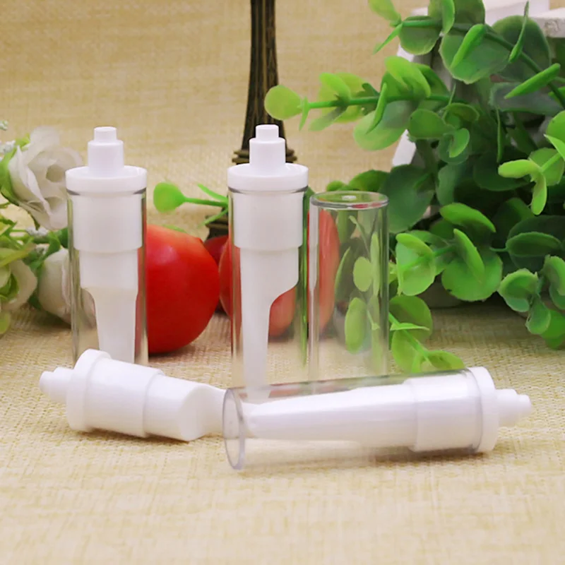 Free Shipping 5ml 10ml 15ml Plastic Airless Cosmetic Pump Bottle White Essence Eye Cream Press Bottles long mouth white | Красота и