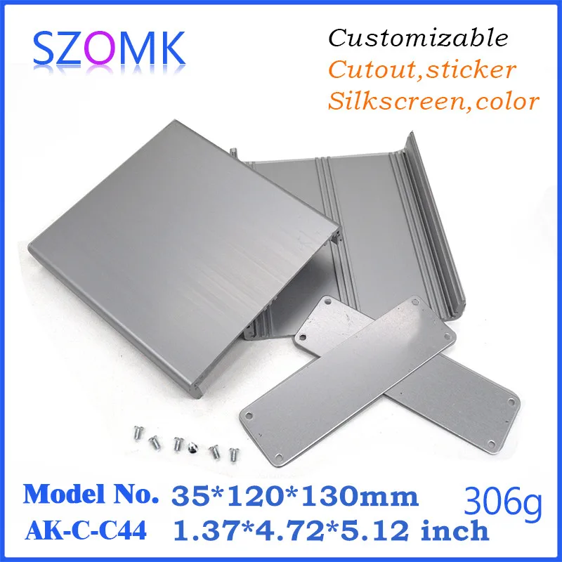 Алюминиевый корпус для печатной платы электроники (1 шт.) 35*120*130 мм