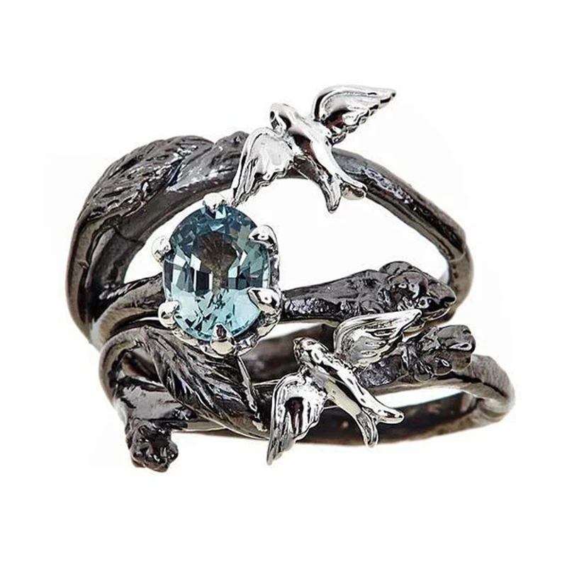 ROMAD цветок Виноградная лоза кристалл золотой цвет 1 пара Кольца Bijoux Vine лист