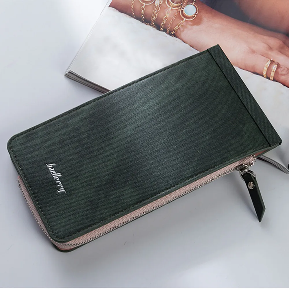 Бумажник Для женщин Женская Мода конфеты Цвета Сумки из натуральной кожи длинный