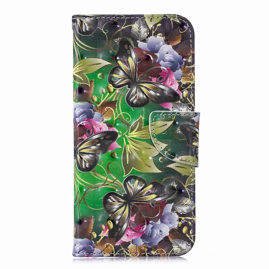 Кожаный чехол-книжка для Huawei Honor 8A чехол 8 A с 3D рисунком панды фламинго бумажник