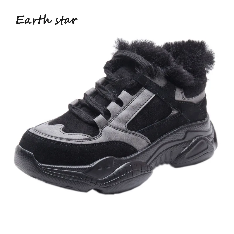 Zapatos mujer Повседневная обувь Женские модные брендовые теплые кроссовки на