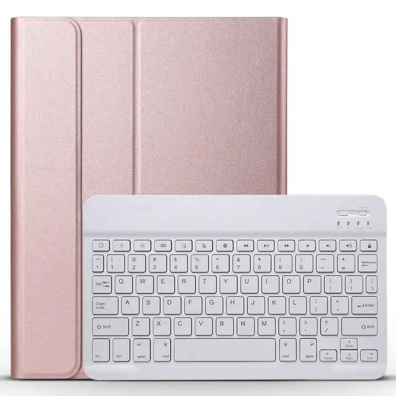Rose Gold with White Для huawei MediaPad T5 10 Клавиатура чехол 10,1 дюймов AGS2-W09 AGS2-L09 AGS2-L03 Тонкий Bluetooth клавиатура кожаный чехол Funda - Цвет: Rose Gold with White