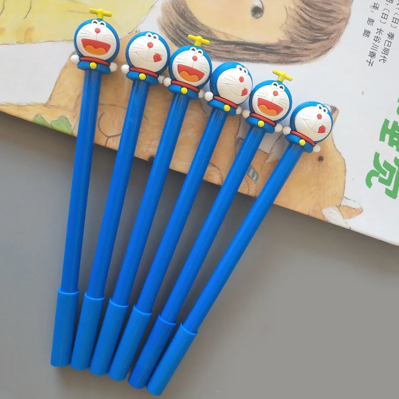 1 шт. креативная Милая мультяшная Тинкер кошка нейтральная ручка Doraemon ученики черные ручки