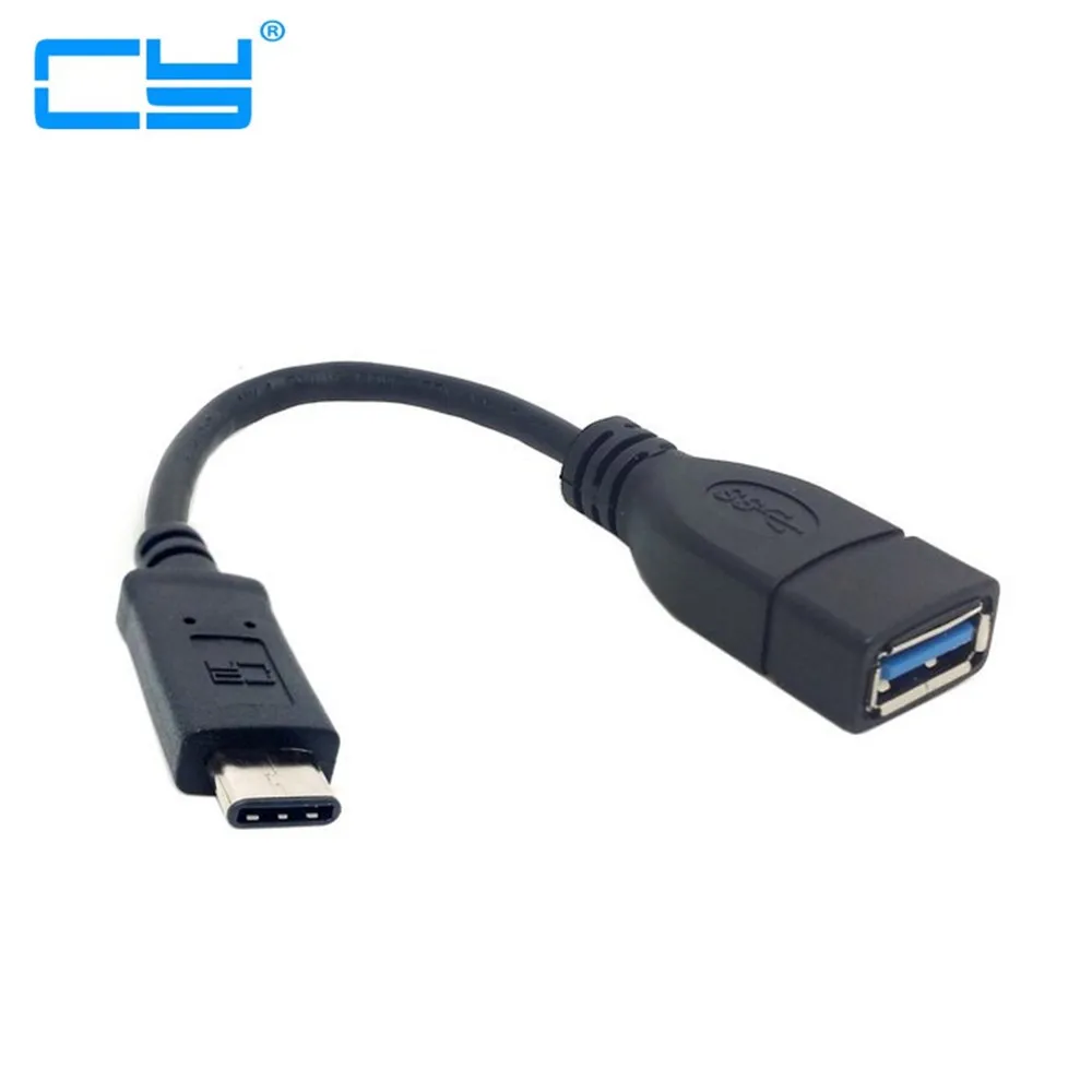 

Reversible Design USB 3.0 3.1 Type C Male Connector to A Female Data Cable With OTG Function Length: 10cm Type C connector is th