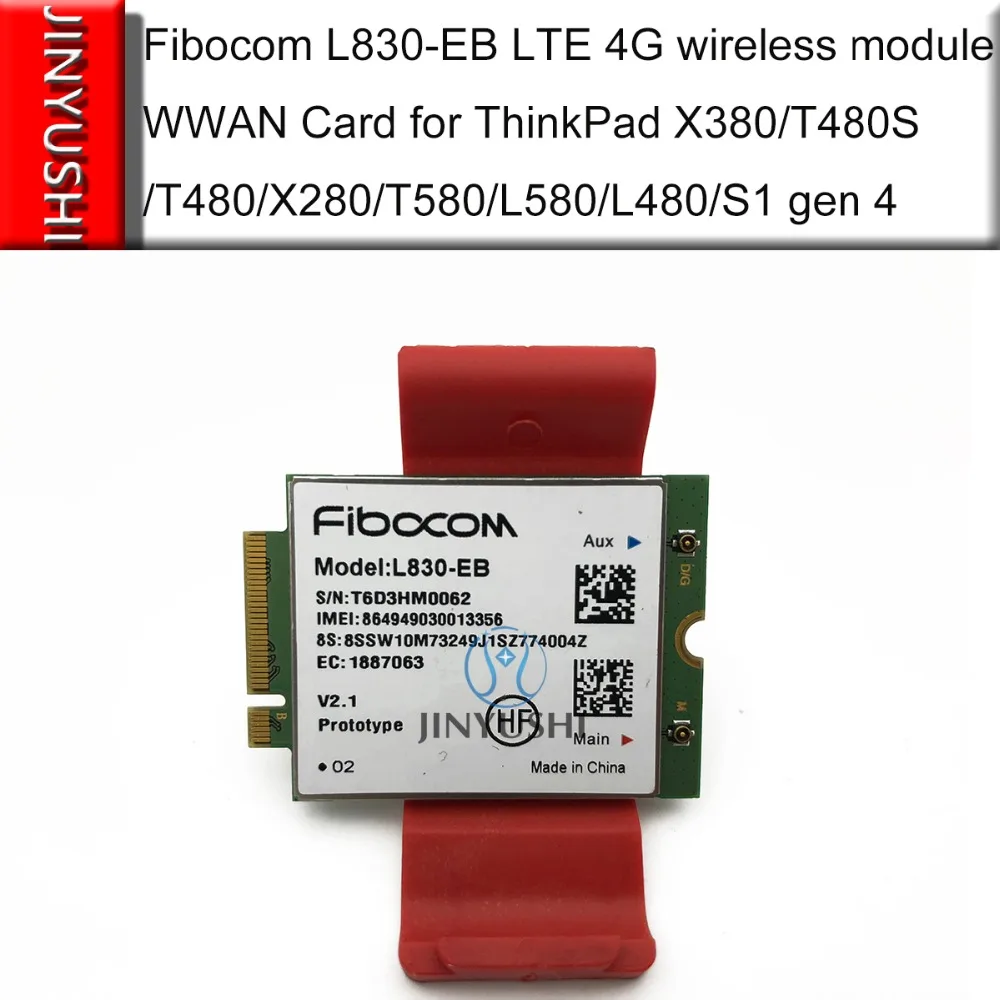 Беспроводной модуль Fibocom L830 EB LTE 4G/карта WWAN для THINKPAD X380/T480S/T480/X280/T580/L580/L480/S1 gen