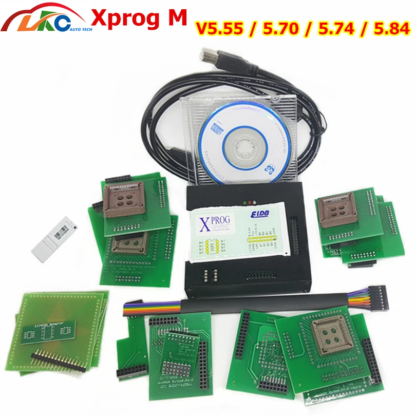 DHL XPROG V5.84 полный набор адаптер USB с ключом XPROG-M X-прог-бокс V5.55 V5.70/5,74/5,84 Авто ЭБУ чип-тюнинг программатор