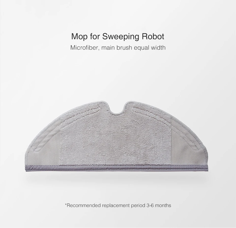 Подходит для XiaoMi Roborock S50 S51 S55 S6 робот пылесос 2 запасных частей наборы моющих салфеток бак для воды фильтр замены