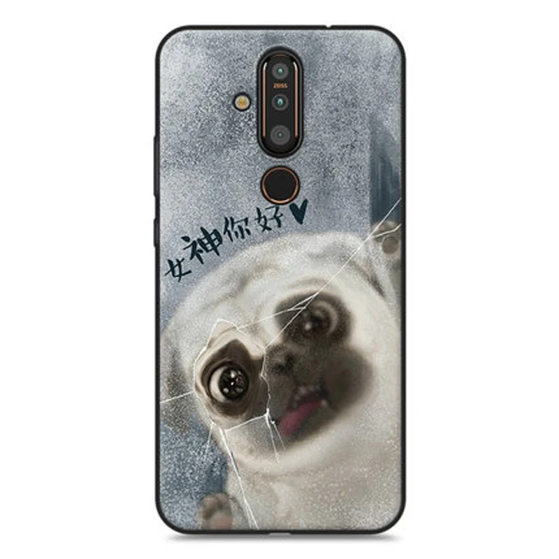 Чехол для Nokia X71 мягкий чехол-накладка с мультяшными животными чехлы NokiaX71 TA-1172 X 71