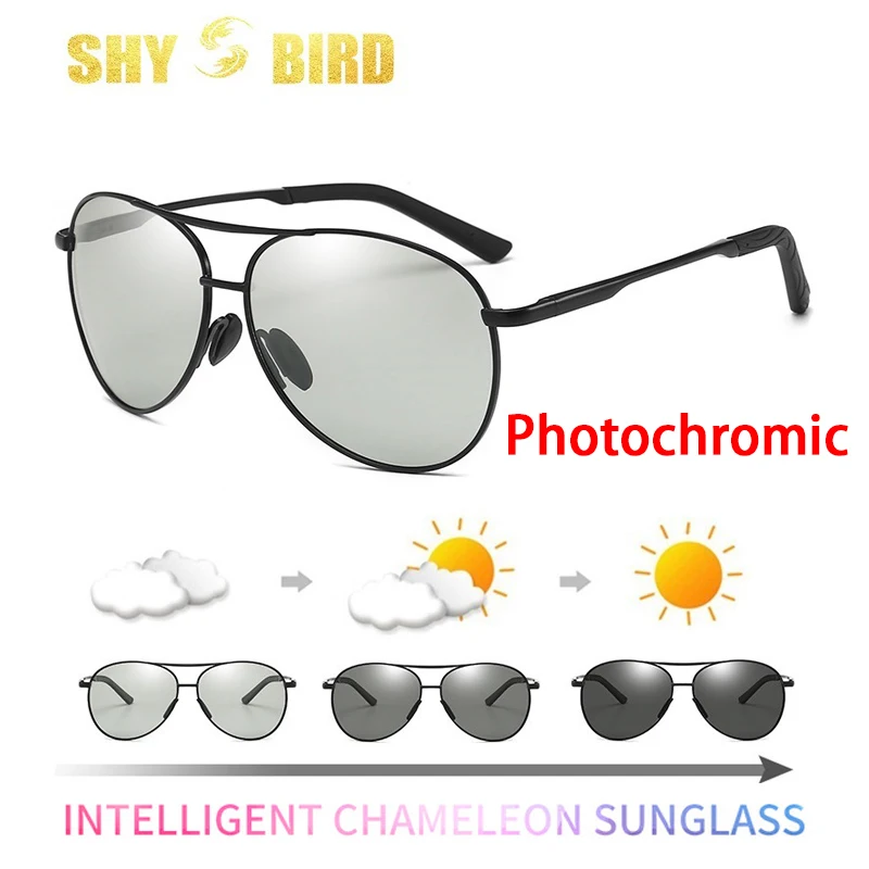 Классические фотохромные поляризованные солнцезащитные очки 2020 для мужчин