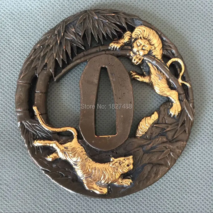 Высококачественный медный защитный аксессуар Tsuba для японского меча катана