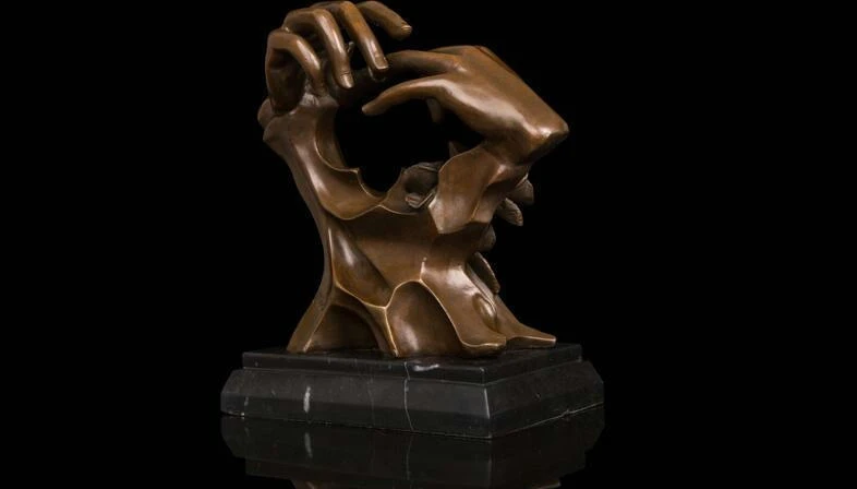 Бесплатная доставка скульптура в стиле арт-деко Мужская одежда кольцо для