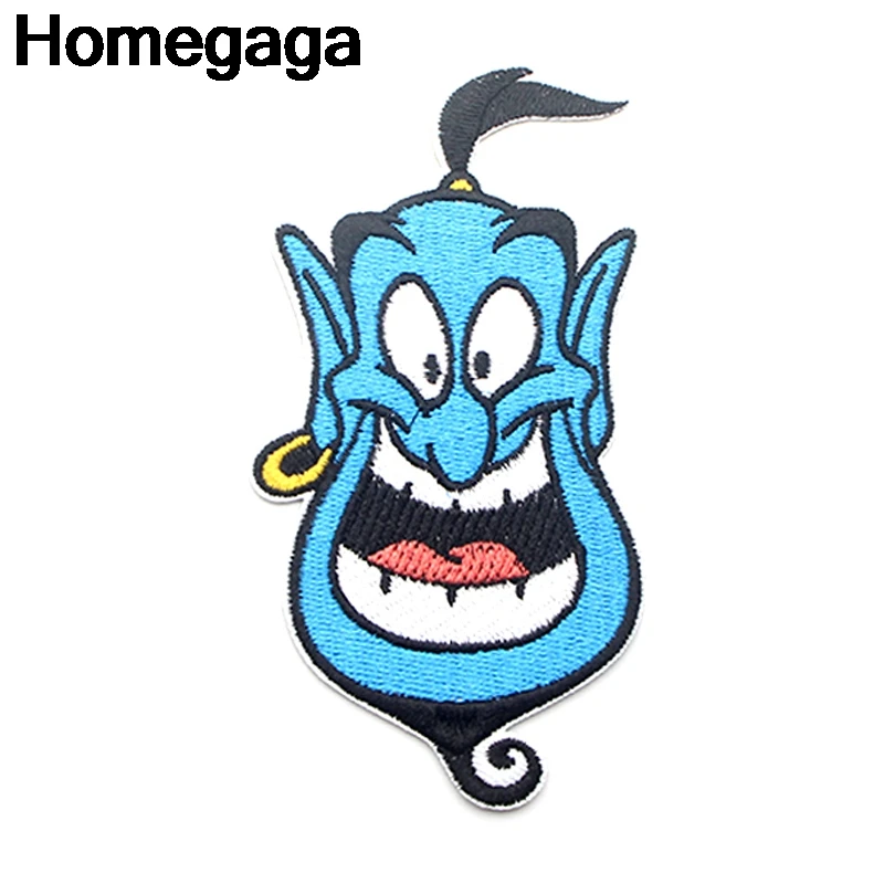 Homegaga мультяшная нашивка волшебная лампа аппликация нашивки наклейки для шитья рубашки одежда значки железная футболка D2103