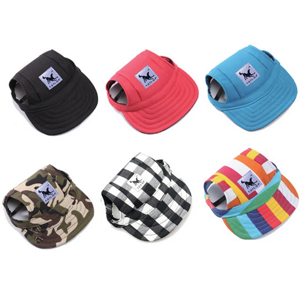 2019 летняя шапочка для домашних собак милые аксессуары маленьких принт Бейсбол