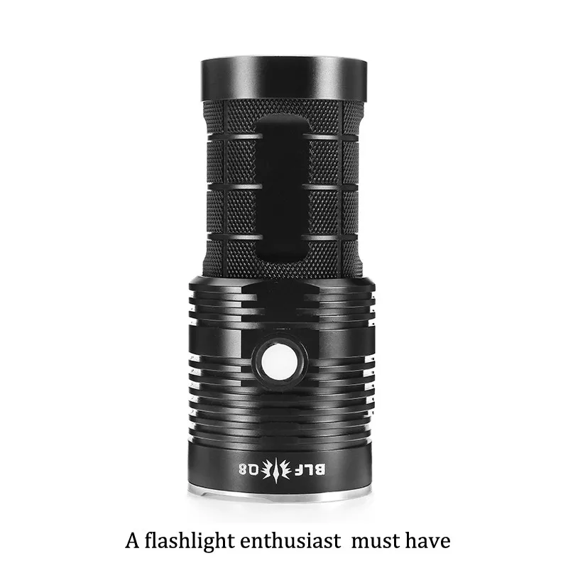 Супер яркий BLF Q8 4x XP-L 5000 люмен на открытом воздухе для кемпинга 18650 нейтральный белый мощный светодиодный фонарь IPX-8 Фонарь светодиодный фонарь
