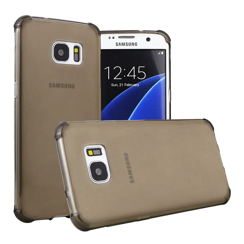 Чехол для samsung Galaxy S7 край силиконовые ультра тонкий мягкий прозрачный ТПУ телефон
