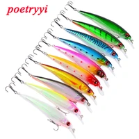 1pc fishing lures 3d eyes floating laser minnow hard aritificial wobblers crankbait plastic baits pesca isca 11cm 13 77g 30