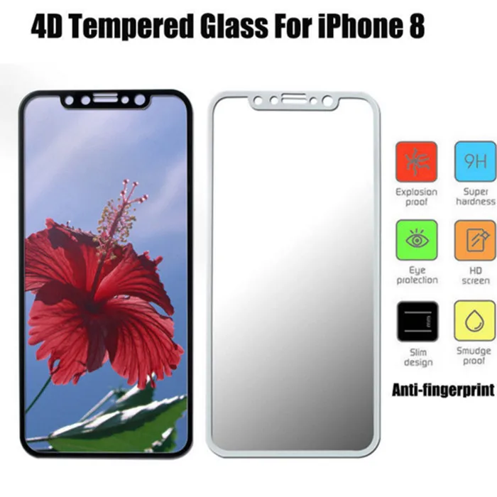 

Закаленное стекло для iPhone 8 с полным покрытием, 50 шт./лот