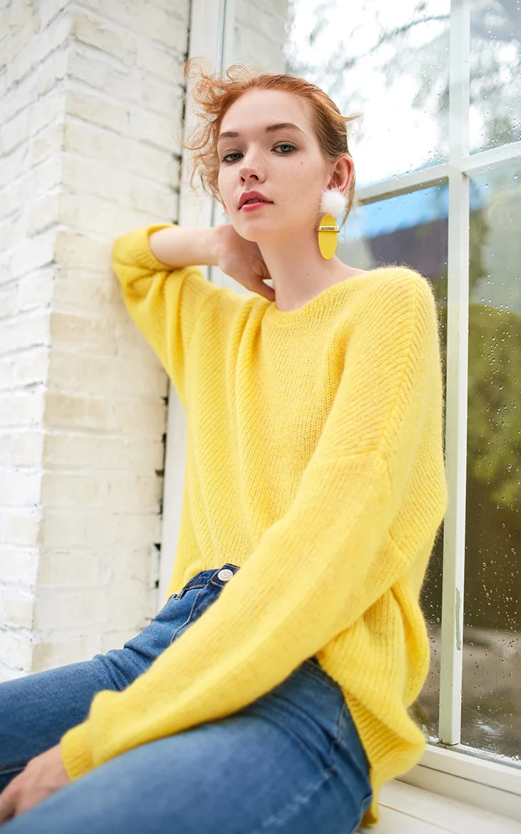 Vero Moda свитер свитер женский чистый цвет уличная вязаный свитер для женщин | 318413550