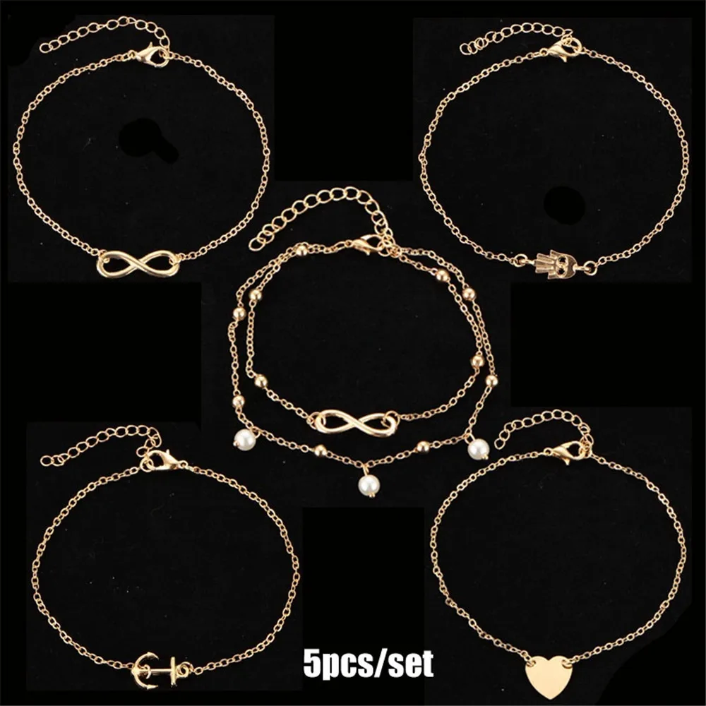 Комплект браслетов IF ME Женский Винтажные Ювелирные украшения на лодыжку в стиле