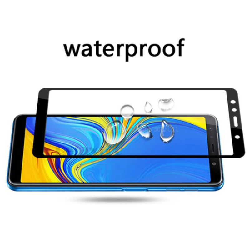 2 шт Полное покрытие из закаленного стекла для Samsung Galaxy A7 A750 протектор экрана на samung a 7 A7 750 Защитная Сенсорная Пленка