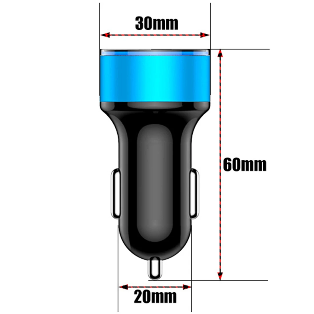 Новое поступление 3.1A устройство для автомобиля с двумя портами USB Зарядное устройство 2 Порты и разъёмы ЖК-дисплей Дисплей 12-24V прикуриватель зажигалка Адаптер для быстрого автомобильного Зарядное устройство Мощность адаптер