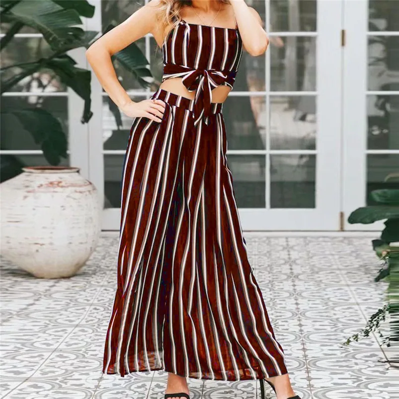 Женский летний комплект из 2 предметов блузка жилет без рукавов и шорты в полоску