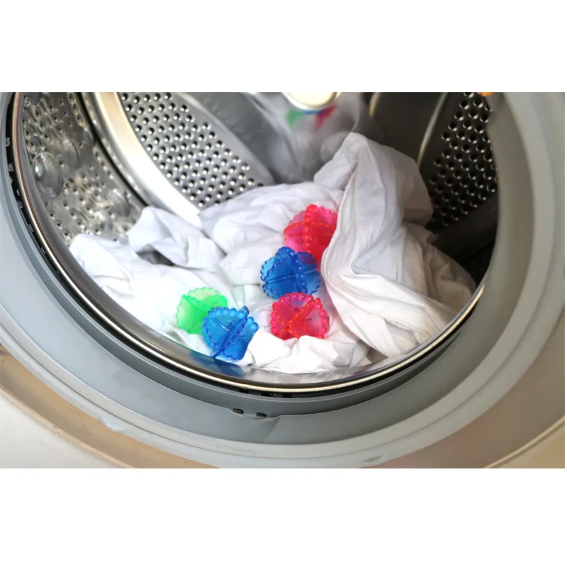

5 Pcs New Sell Well Environmentally Friendly Plastic Cleaning Balls Prevent The Winding Laundry Detergent Laundry Magic Ball
